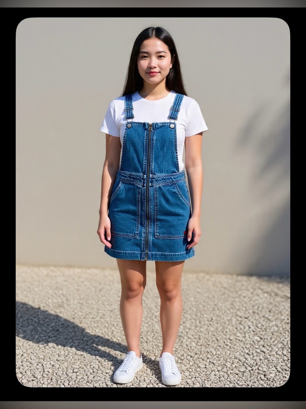 Dickies Girl Annie Zip Front Denim Overall Dress – Y2K Workwear